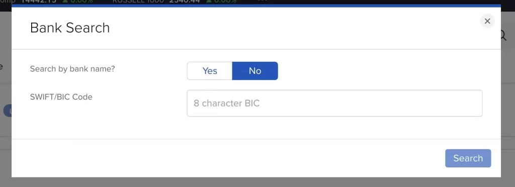 interactive brokers出金第四步02_確認收款銀行名稱